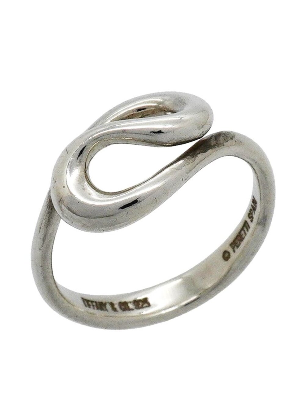 Tiffany & Co Ring Open Wave 925 Sterling Silver